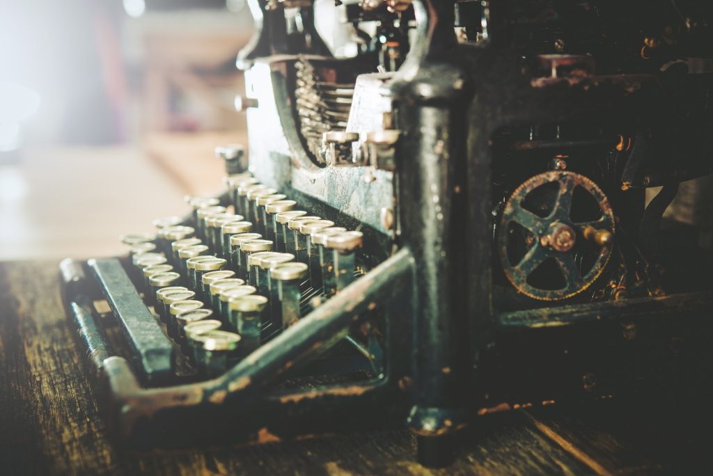 Rusty Vintage Typewriter